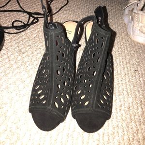Black Reba Heels